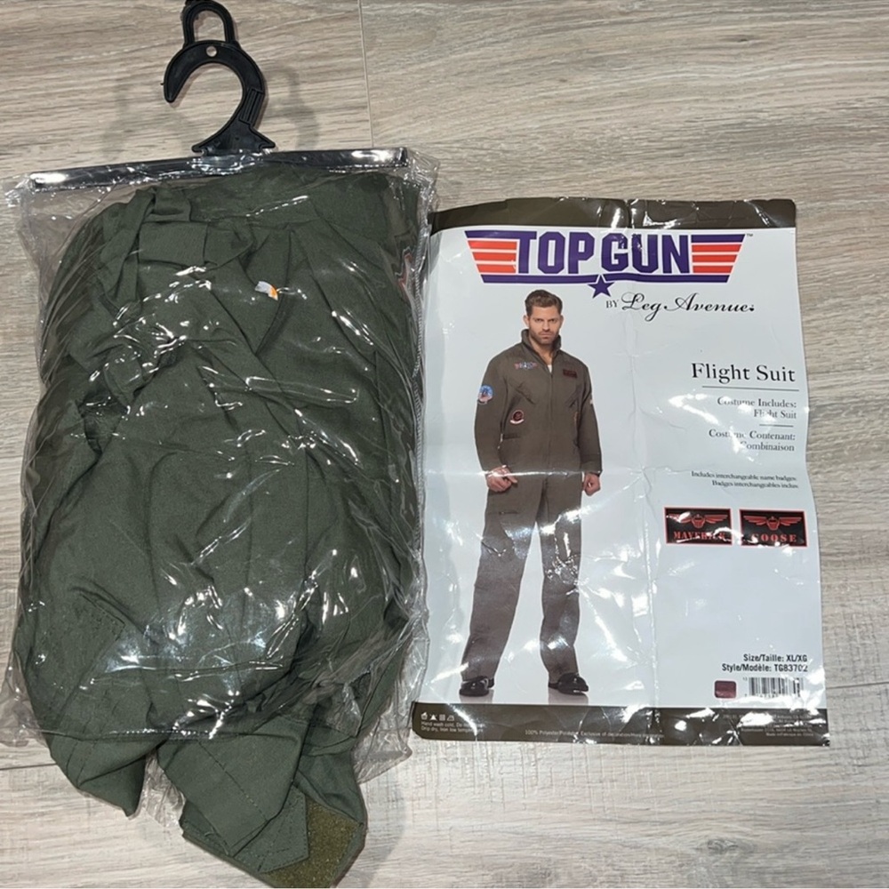 Top Gun Flight Suit Costume leg avenue